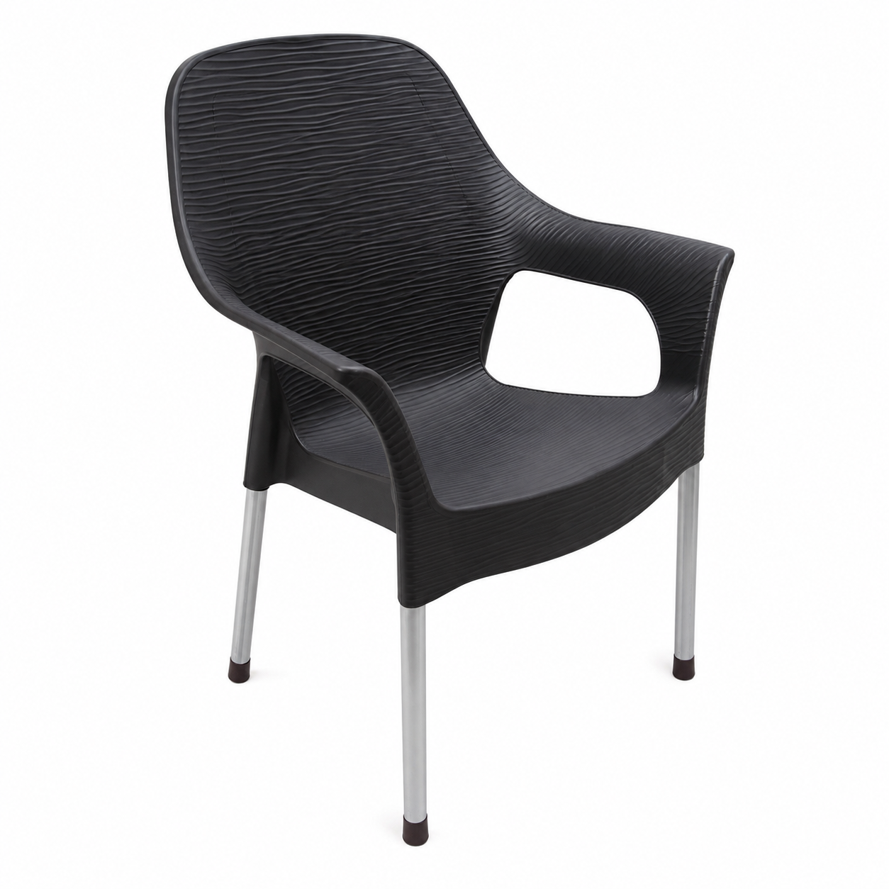Sofa Plastic Chair non breakable- Chocolate and wooden