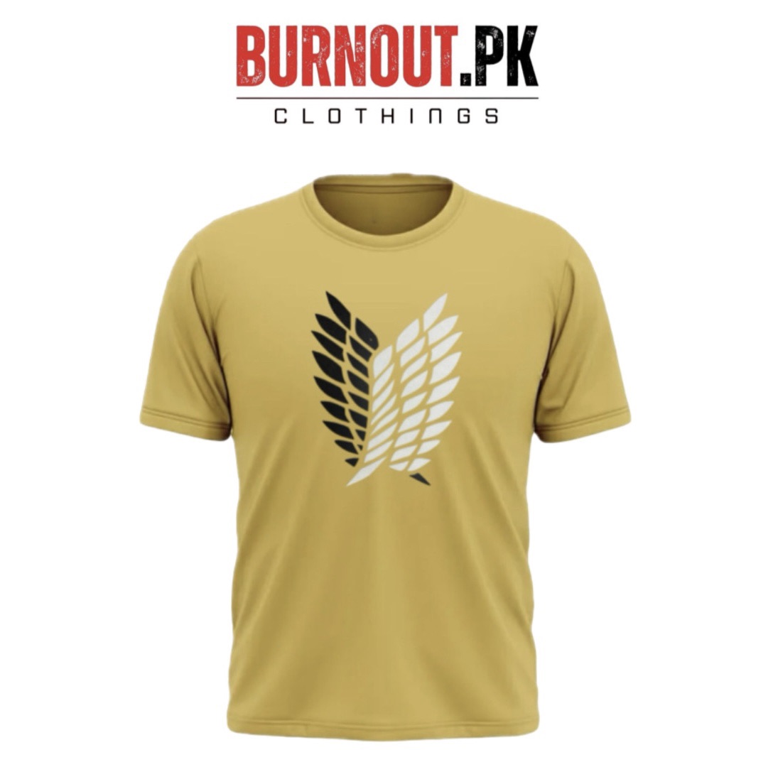 BURNOUT.PK NEW TRENDY SUMMER COLLECTION WINGS PRINTED TSHIRTS FOR MENS AND WOMENS