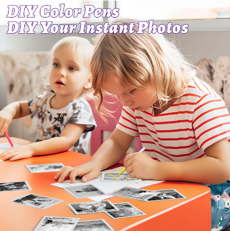 D8S CHILDRENS TIME FRONT/BACK REAR HD DIGITAL THERMAL PRINT CAMERA 1080P 48MP