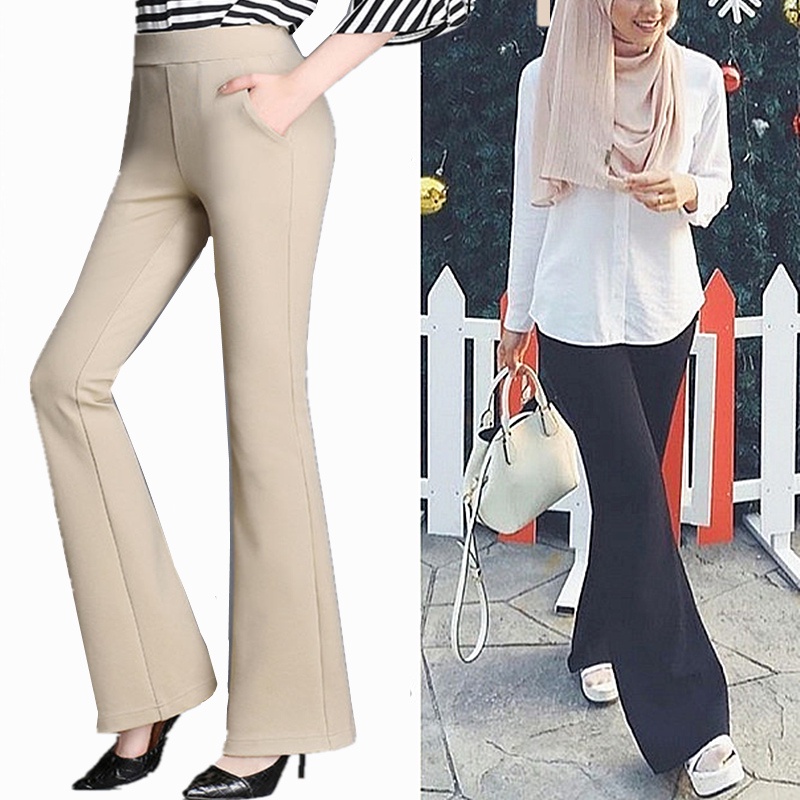 Wanita Bootcut Women Muslimah Palazzo 