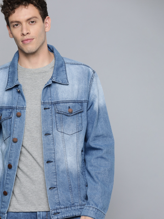 Mens Denim Jacket Stretchable