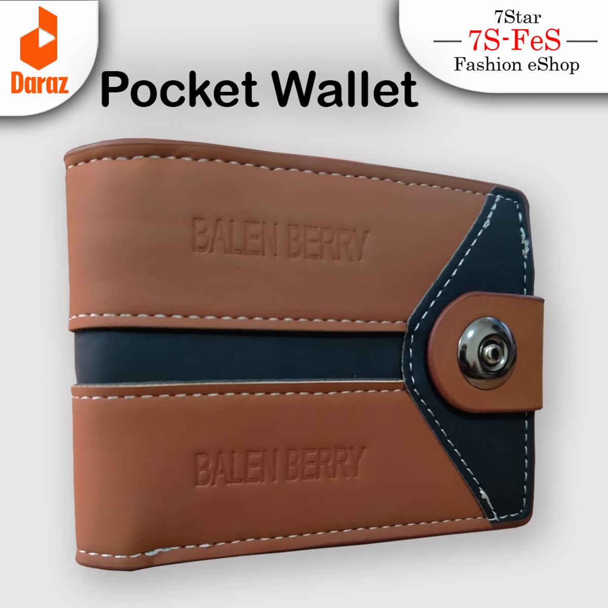 Genuine Leather Men's Purse Wallet For Men Bi-Fold [ Compact Size ] Wallet Clasp
