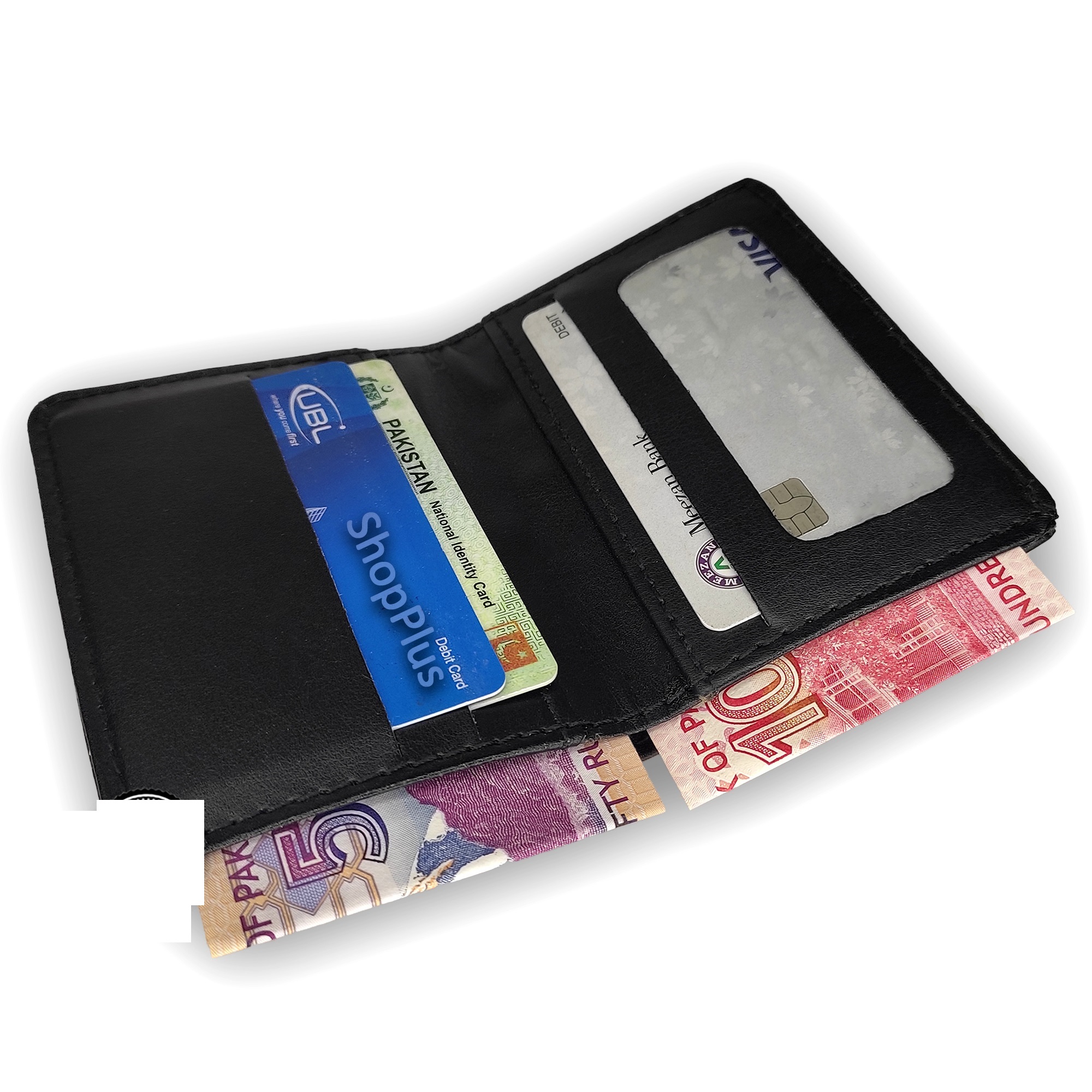 Slim Stylish Card Holder Wallet for Men Without Button - High Quality Rexine