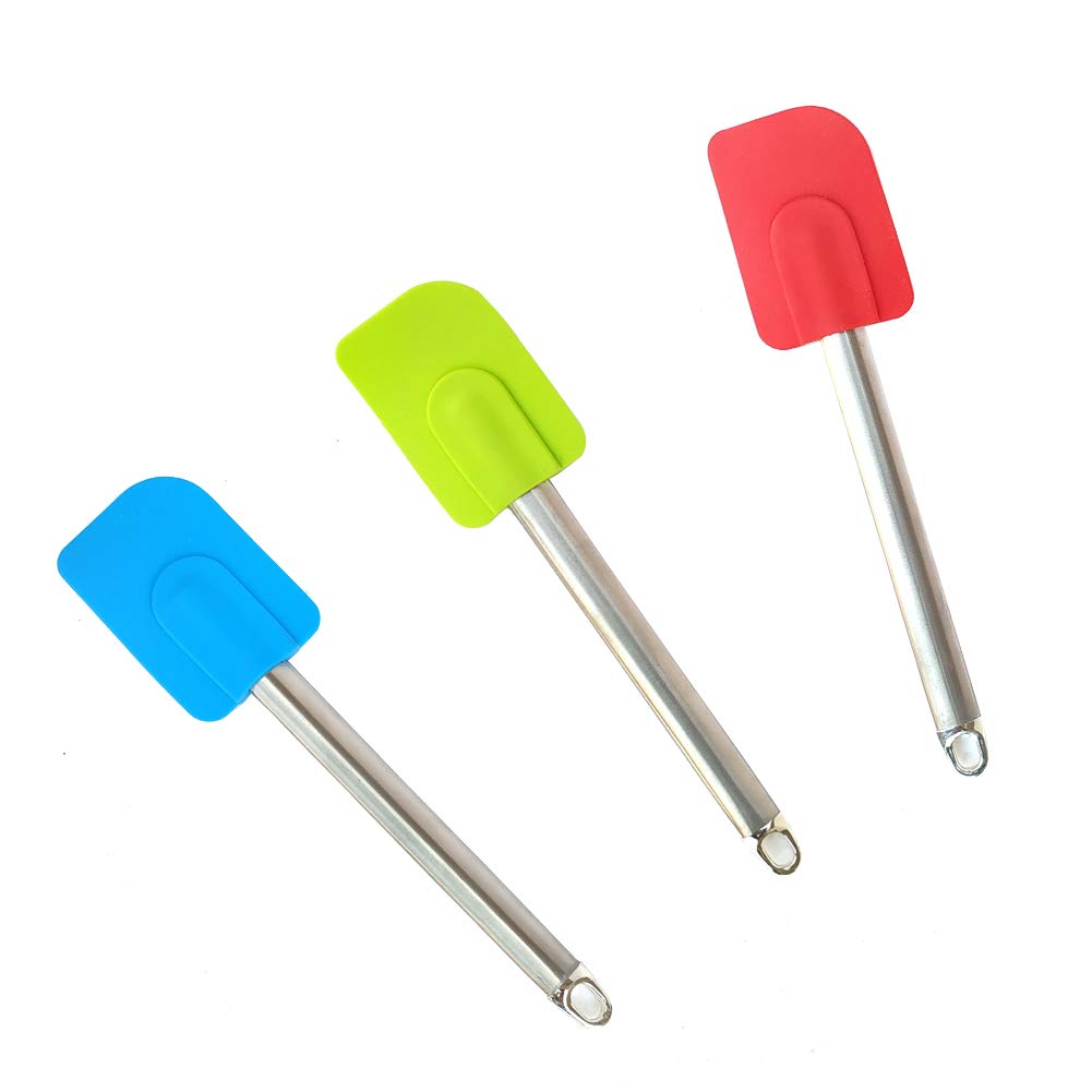 1PCS Silicone Spatula/Scraper With Stainless Steel Handle