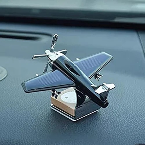 Car Decoration Plan Solar powered aeroplane car air freshener - Car Dashboard Solar Decoration Plane -Aircraft Model