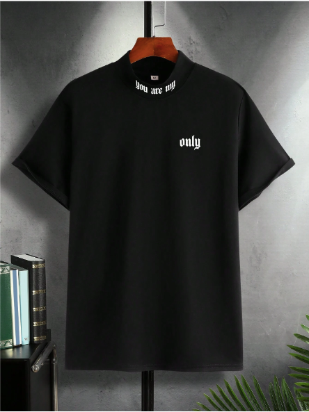 Men's Slogan Printed T-Shirt Latest T-Shirt