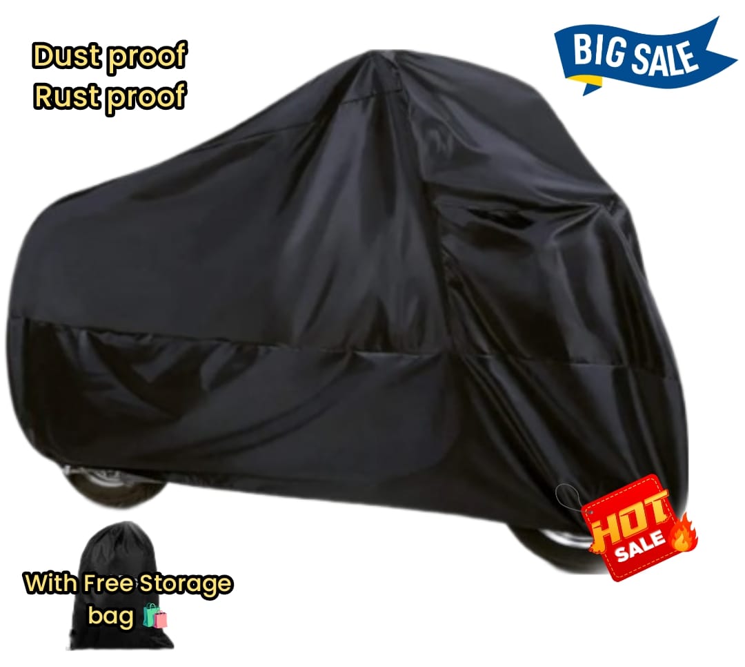 Full Size Scratch & Water Proof 70 / 125 cc Bike COVER Anti Scratch Waterproof & Dust Proof Top Parking Cover