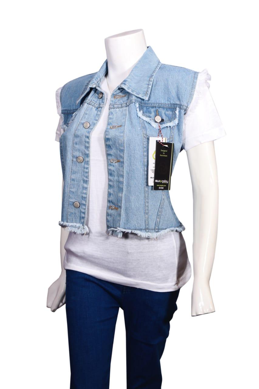 women jeans jacket sleeveless: Buy 