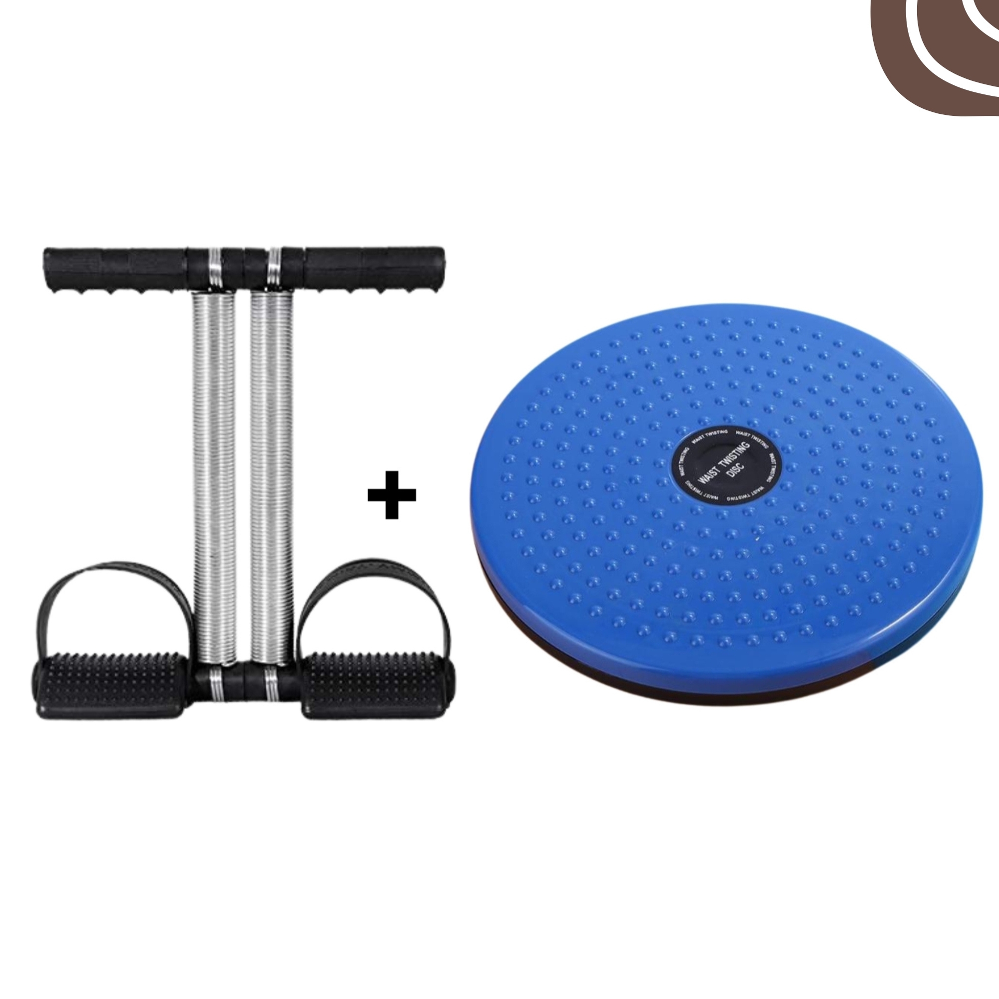 COMBO DEAL HIGH QUALITY DOUBLE SPRING TUMMY TRIMMER AND COLOR TWISTER EXERCISE MACHINE ABS DISC