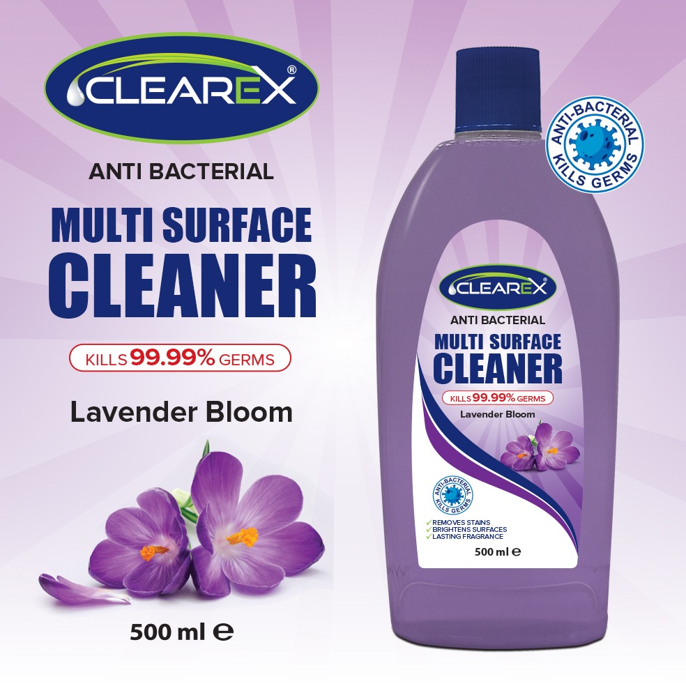 Clearex Anti-bacterial Multi Surface Cleaner Lavender Bloom 500ml