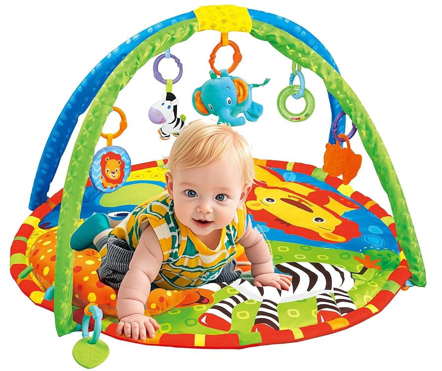 Baby Play Mat with Hanging Rattles For kids / Indoor Games Baby / Baby Play gym Mat