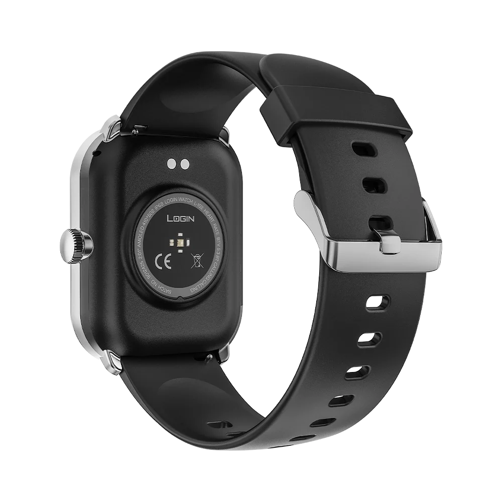 LOGIN L-102 Smart Watch with Call &amp; Message Alerts, Fitness Tracker &amp; Heart Rate Monitor