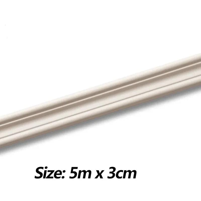 5M Wainscoting Self Adhesive Wall Skirting Decor Line Soft NBR Border