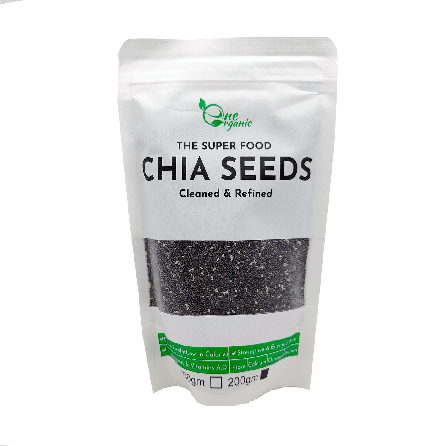 Chia Seeds 200 Grams -Imported Clean Organic for Weight Loose , Full Of Omega, Calcium , Fiber, Vitamins یہ تخم بالنگاہ نہیں ہے price in Pakistan