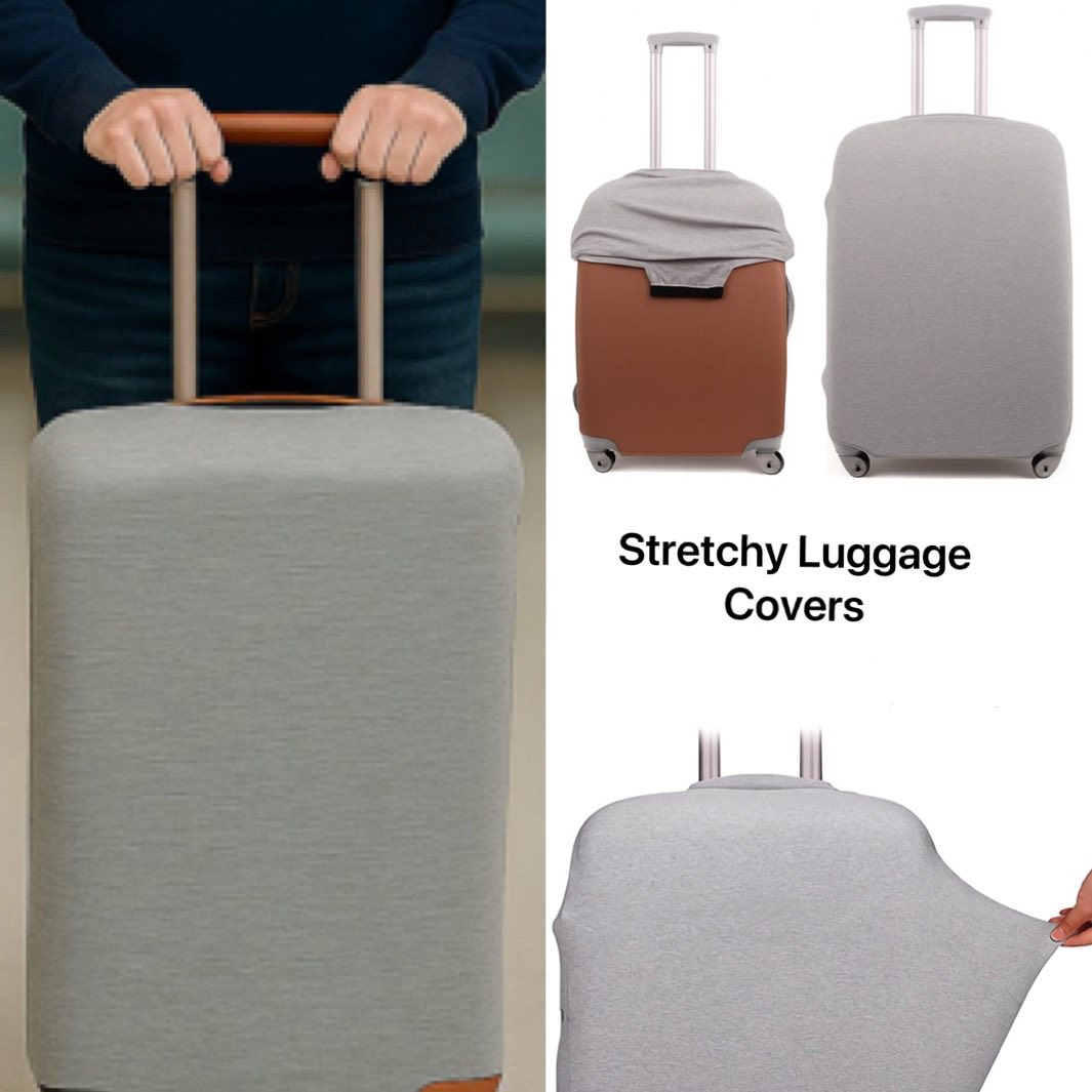 Luggage Cover Water-Washable Suitcase Cover, Spandex Elastic Anti Scratch Luggage Protective Covers for Business Trip School Daily Use premium stretchable material