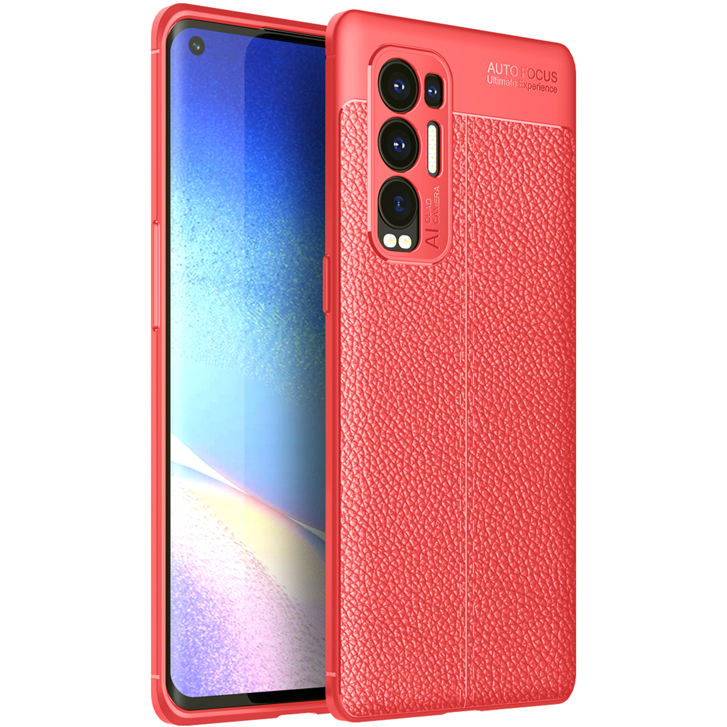 oppo reno 5 pro leather back cover