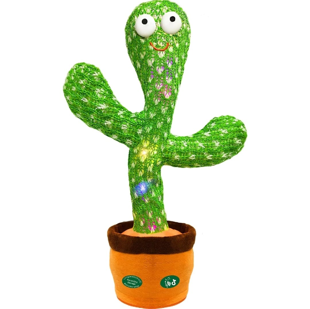 Cactus Plush Funny Electronic Shaking Cactus Singing Dancing Cactus Twisting Cactus Cute Plush Toy Education Toy Plush Toy with Songs For Home Decoration And Children Playing Birthday Gift Kids Toy Record Talk Stuffed Toy Cactus Doll With Music