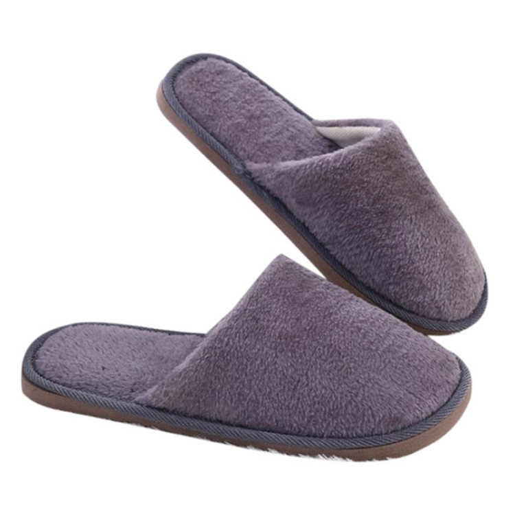 Black hawk High Quality Men Women Indoor Cotton Slipper - Anti-slip Plush Slipper Winter Warm Cotton Slipper