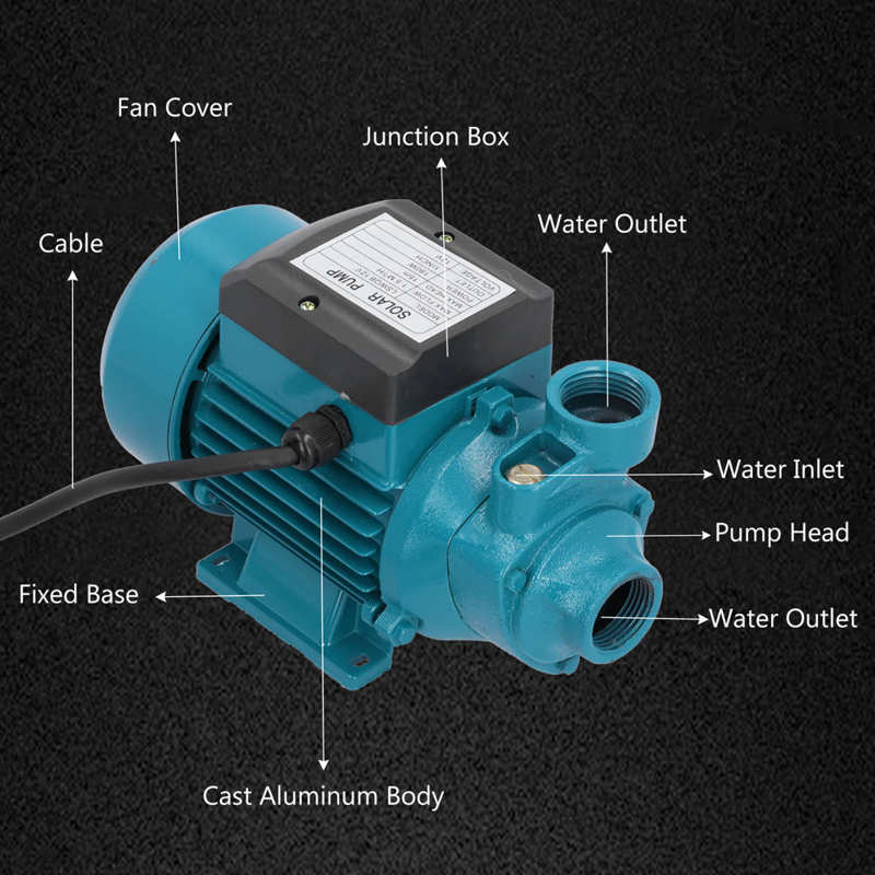 DC 24V 230W Electric Vortex Pump Unipolar Impeller Single Suction