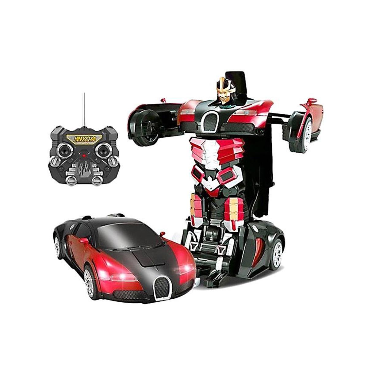 remote control bugatti transformer car toy