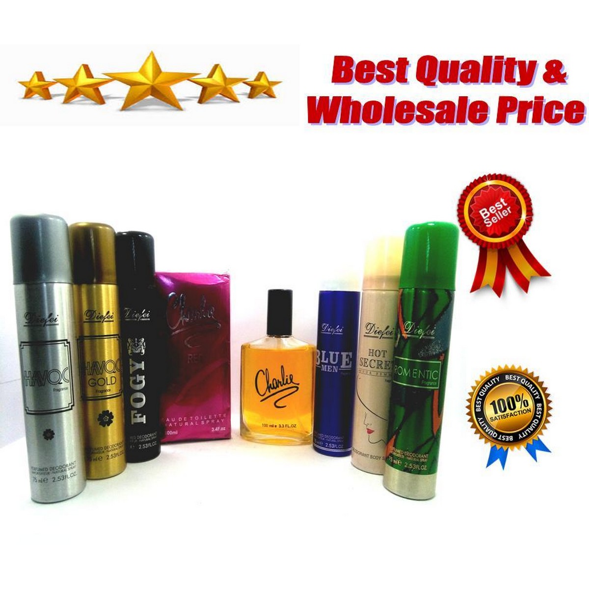 Charlie Perfume For Men And Women With Body Spray - 100 Ml - 75ml Price 