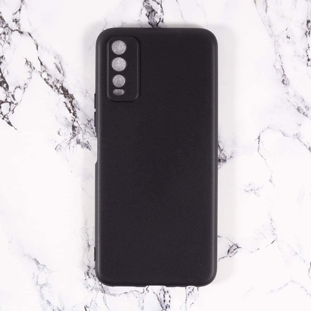 Vivo Y20 Matte Black Soft Silicon Back Cover