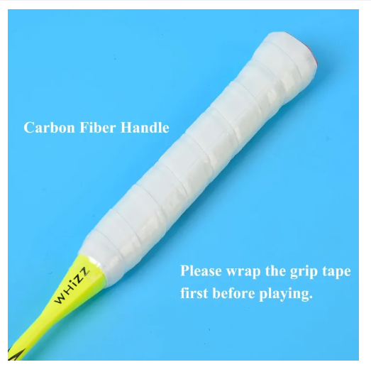 2-Player Carbon Graphite Badminton Racket Set, Full Carbon Fiber Badminton Racquet, New Frame Design Anti-Scratch