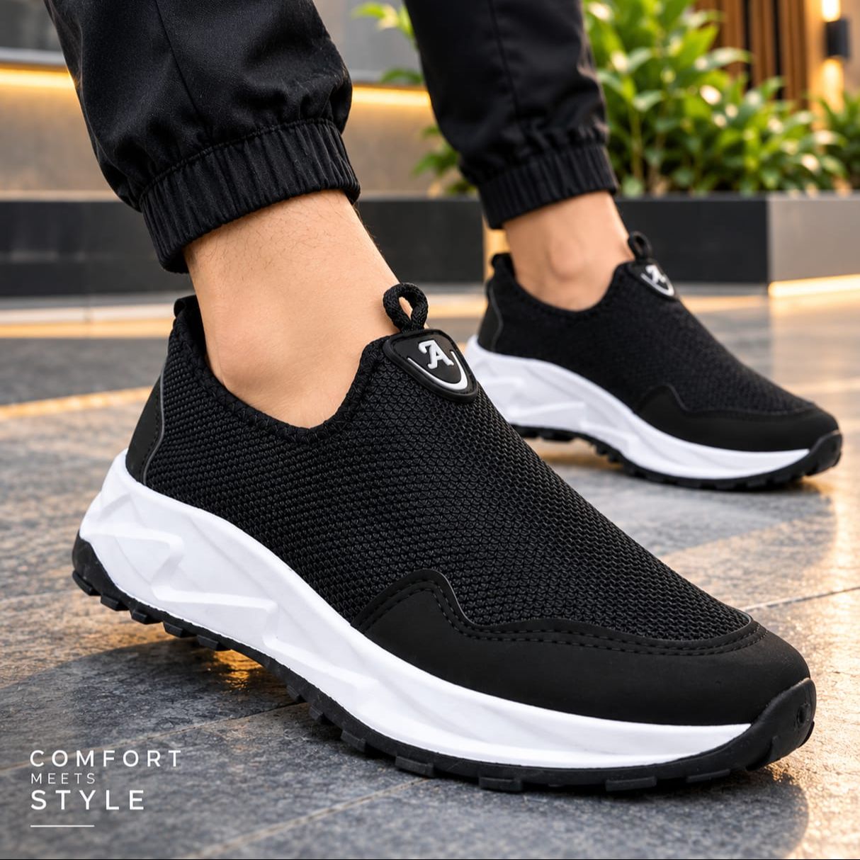 Sneakers  for Men / All Season PVC Casual Style Sports Hiking Sneakers