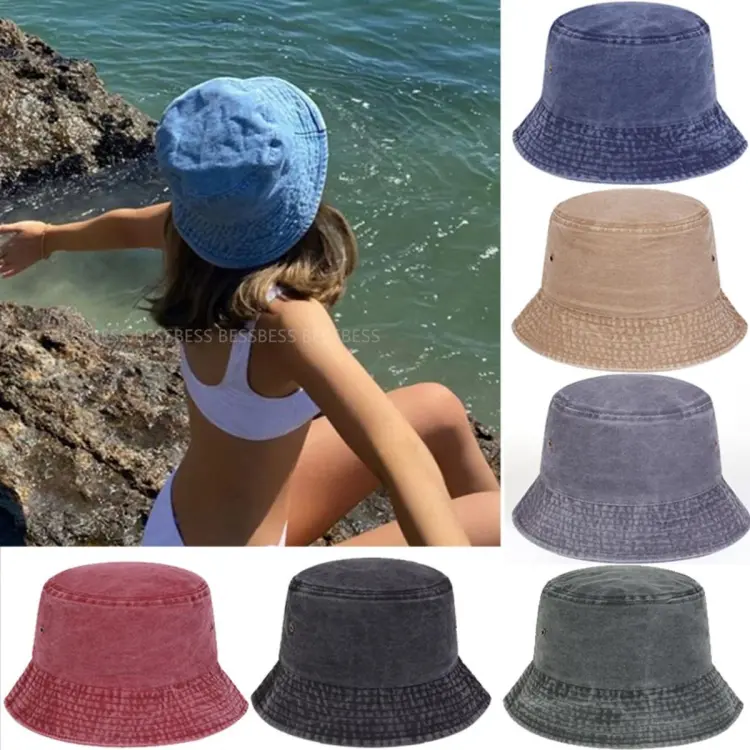 Sun Protection Hat 100 Bucket Hats Men Wide Brim Sun Hat Washed