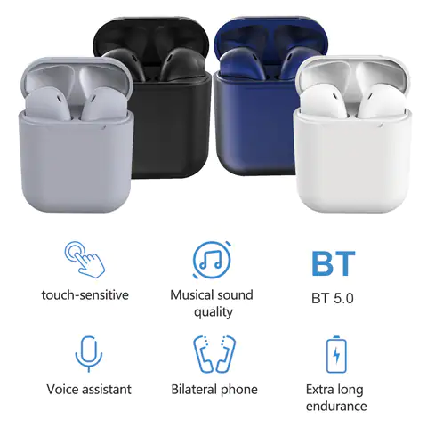 Gaming Headphones Fone Bluetooth Earphones Mic InEar Earpods Pro6 sport Headset For