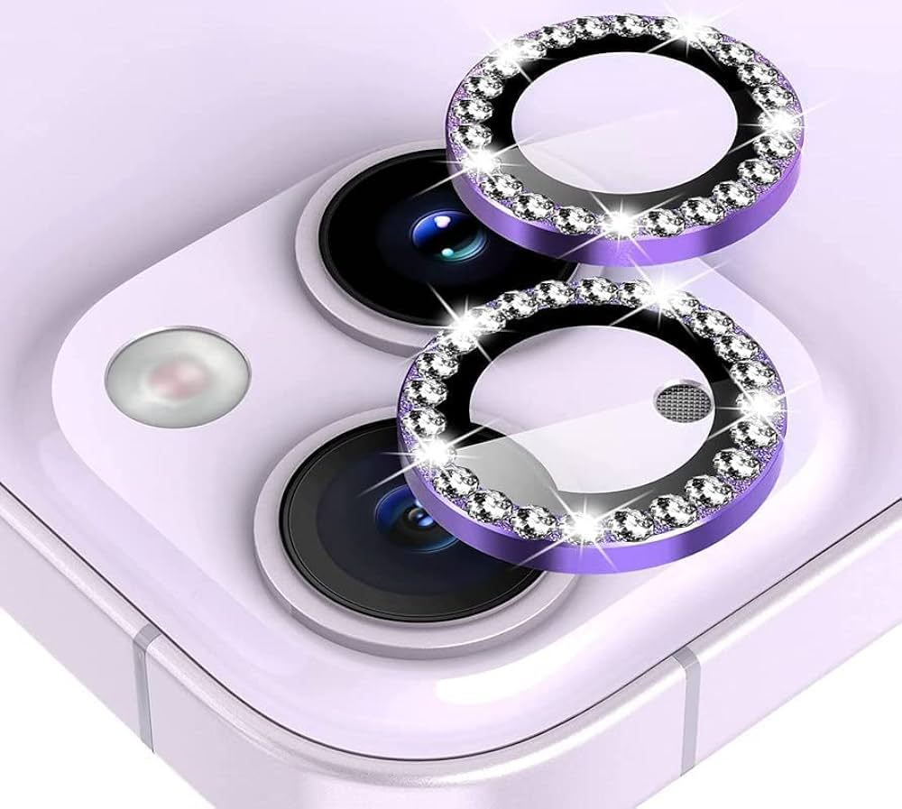 Diamond Camera Lens Protector For 11 / 12 / 13 / 14 / 15 / 16 / 17 Series  Luxury Sparkle Shockproof Camera Guard