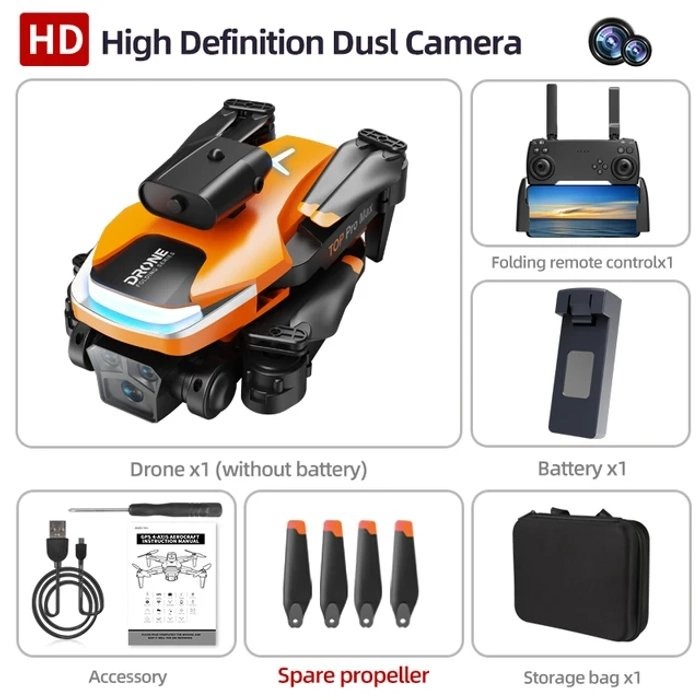 P23 Pro RC Obstacle Avoiding Dual Camera Drone Wide Angle Optical Flow With Single Battery