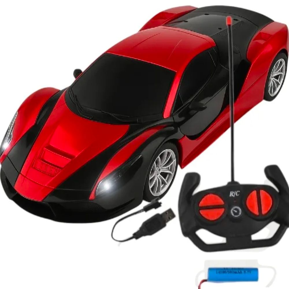Rechargeable / Cell Operated High-Speed RC Car for Kids – Fast Remote Control Racing Car with LED Lights | USB Chargeable Toy Vehicle for Boys & Girls | Durable, Indoor & Outdoor Fun – Ideal Gift for Children