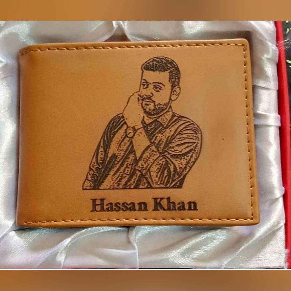 Customize wallet Name And Picture Engraved Wallet For Me