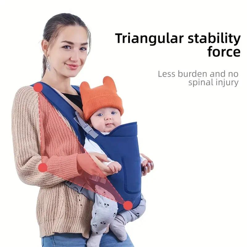 Baby Carrier Sling Versatile for All Seasons – Multifunctional Shoulder Baby Carrier with Four Carrying Methods (Front & Back)