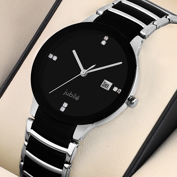 High-Quality Stainless Steel Quartz Watch with Stainless Steel Strap for Men, Elegant Classic Design, New