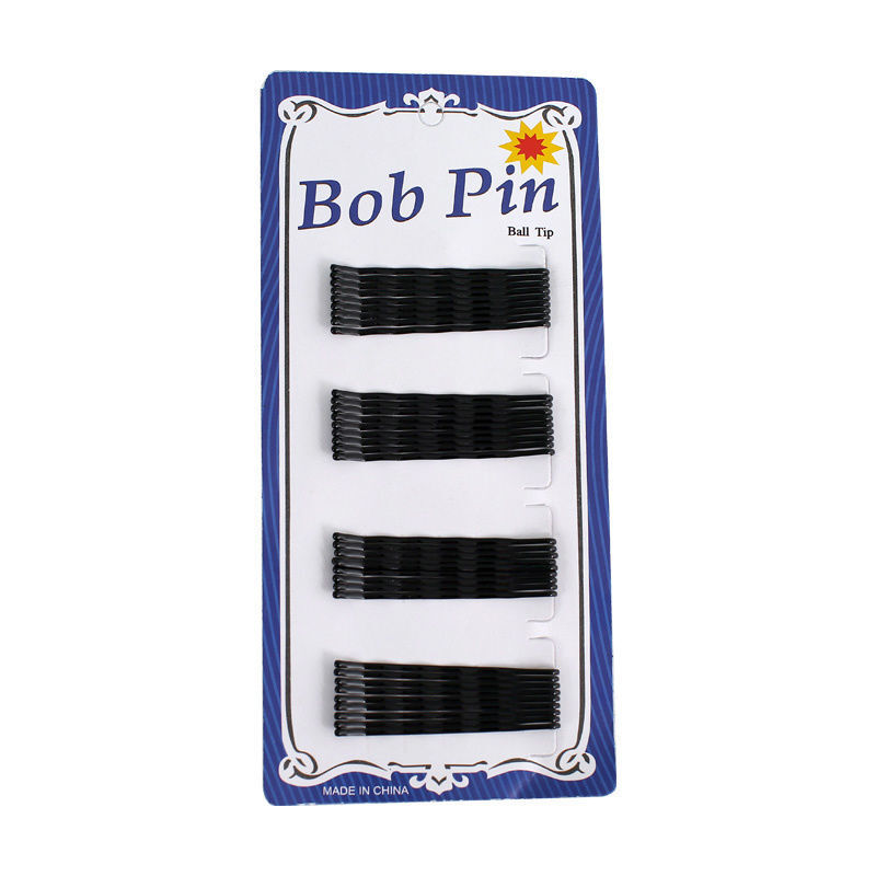 Blauwe kaart Kleine zwarte haarspeld Stalen draad clip Golf Een-lijn clip Vrouwen onzichtbare knot Bb clip Haarstyling accessoires_voghion.com