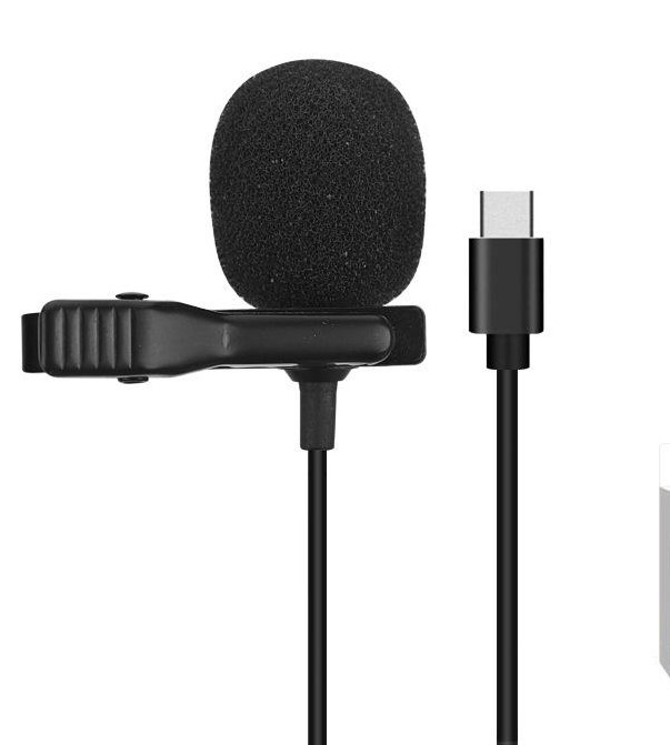 USB-C Mini Microphone for Android Mobile Phones Portable Type-C Recording Mic External Voice Microphone for YouTube Podcast TikTok Live Streaming Gaming Online Classes Laptop Tablet