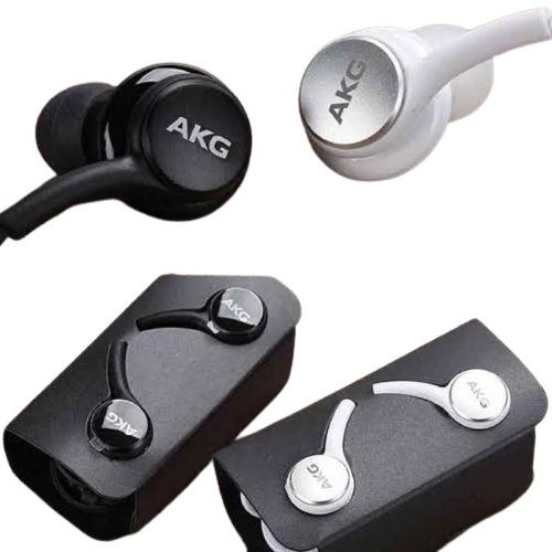 AKG Universal In-Ear Handfree Earphones for Android Devices with 3.5mm Jack, Tuned by Samsung, 10mm Driver, Black Color