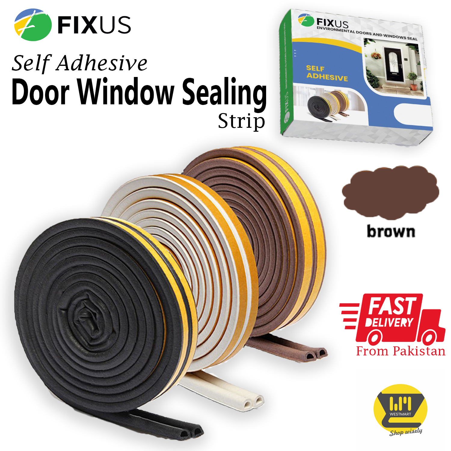 Foam Door Seal Tape, DType Dust Air Insect Stopper for Window, 6MM