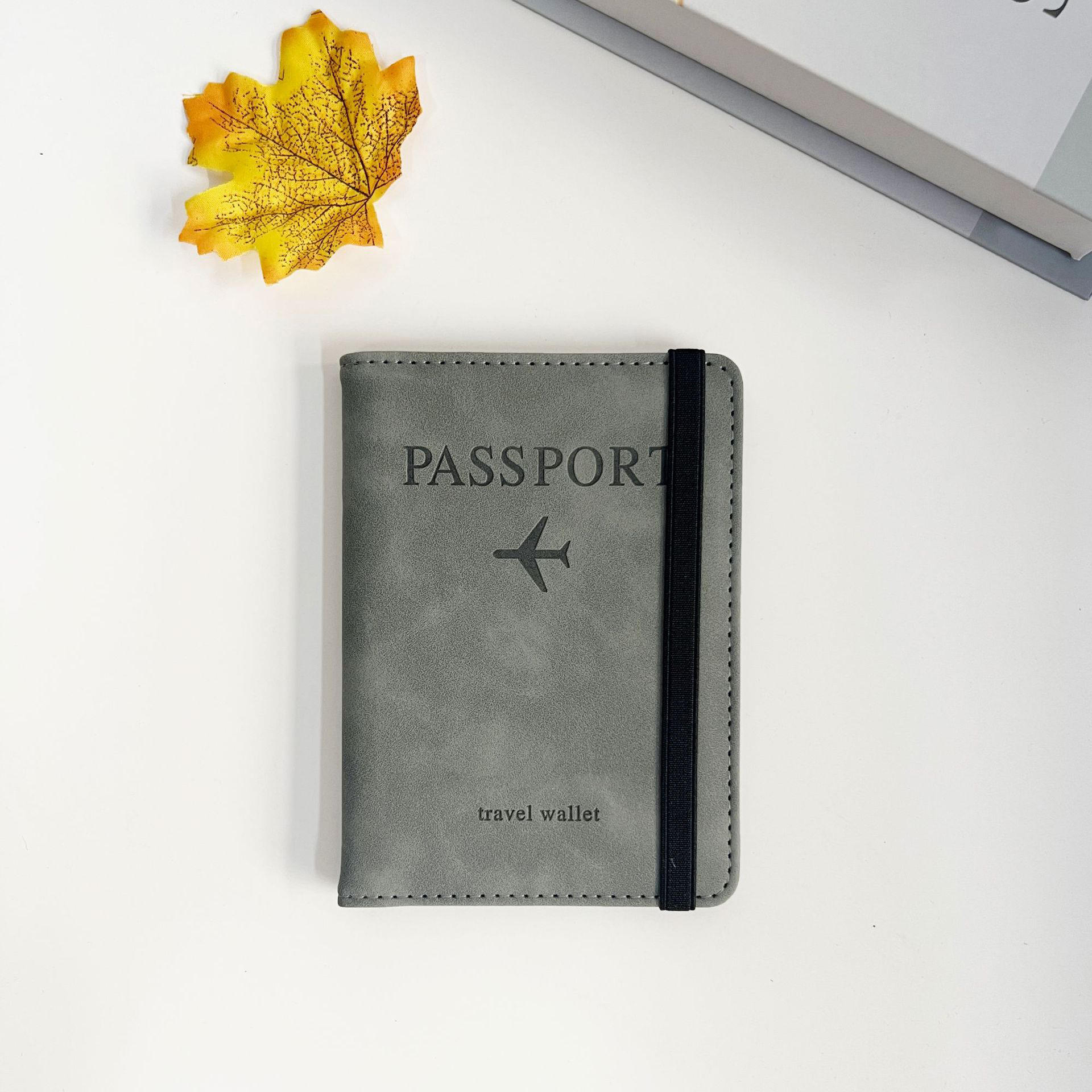 Passport Holder Wallet RFID Blocking Leather Travel Card Passport Cover Case Multiple Color