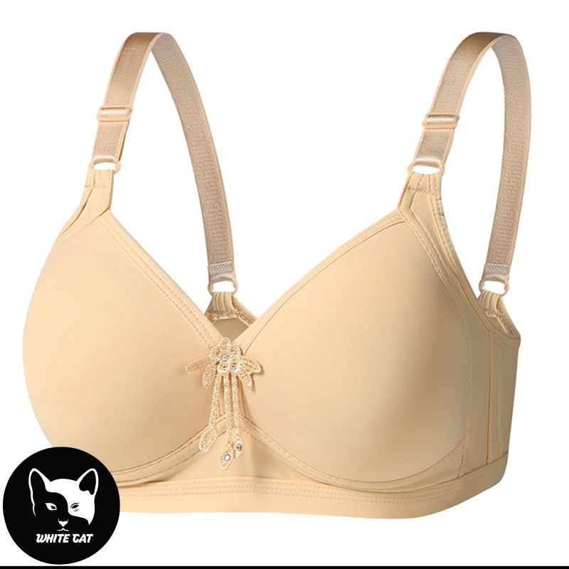 Wire-Free Soft Padded Bra For Women Plain Bras for Girls With