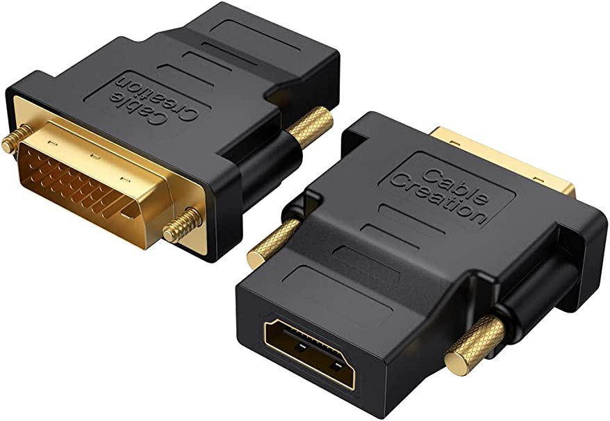 DVI male Converter DVI to HDMI 1920*1080P resolution 24+1 25 Pin Gold Plated Support for Computer Display Screen projector tv DVI adapter HDMI adapter