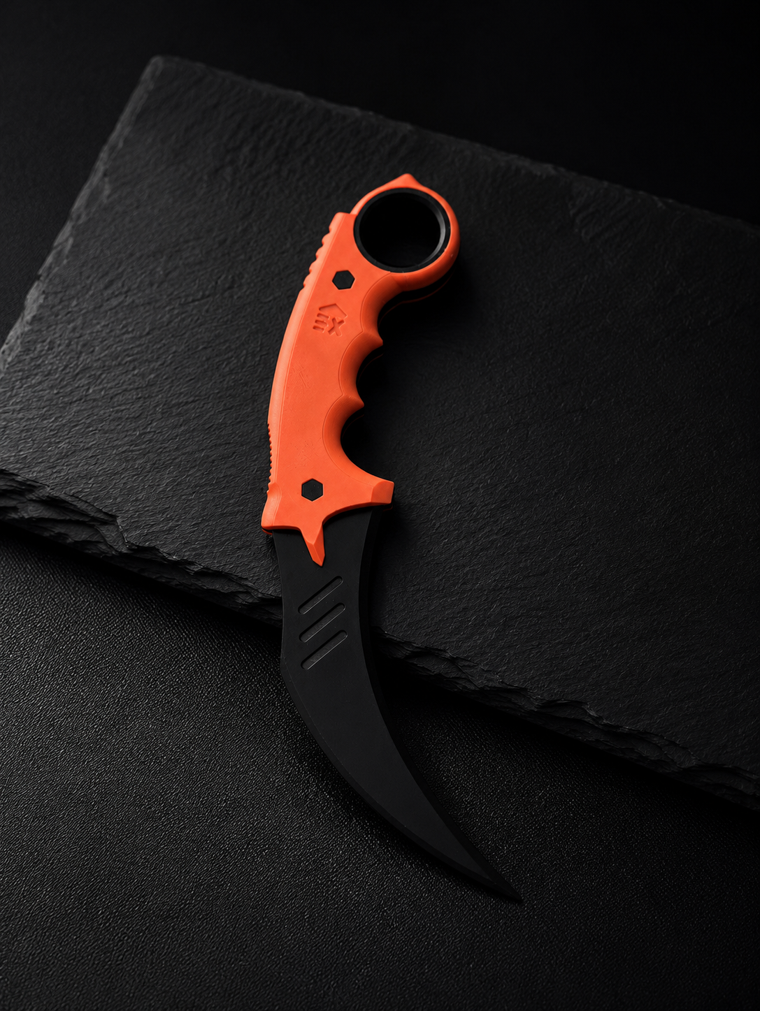 Full Tang Fidget Karambit  3D Printed Rotating Fidget Toy  Gaming Style Desk Gadget (Non-Sharp)