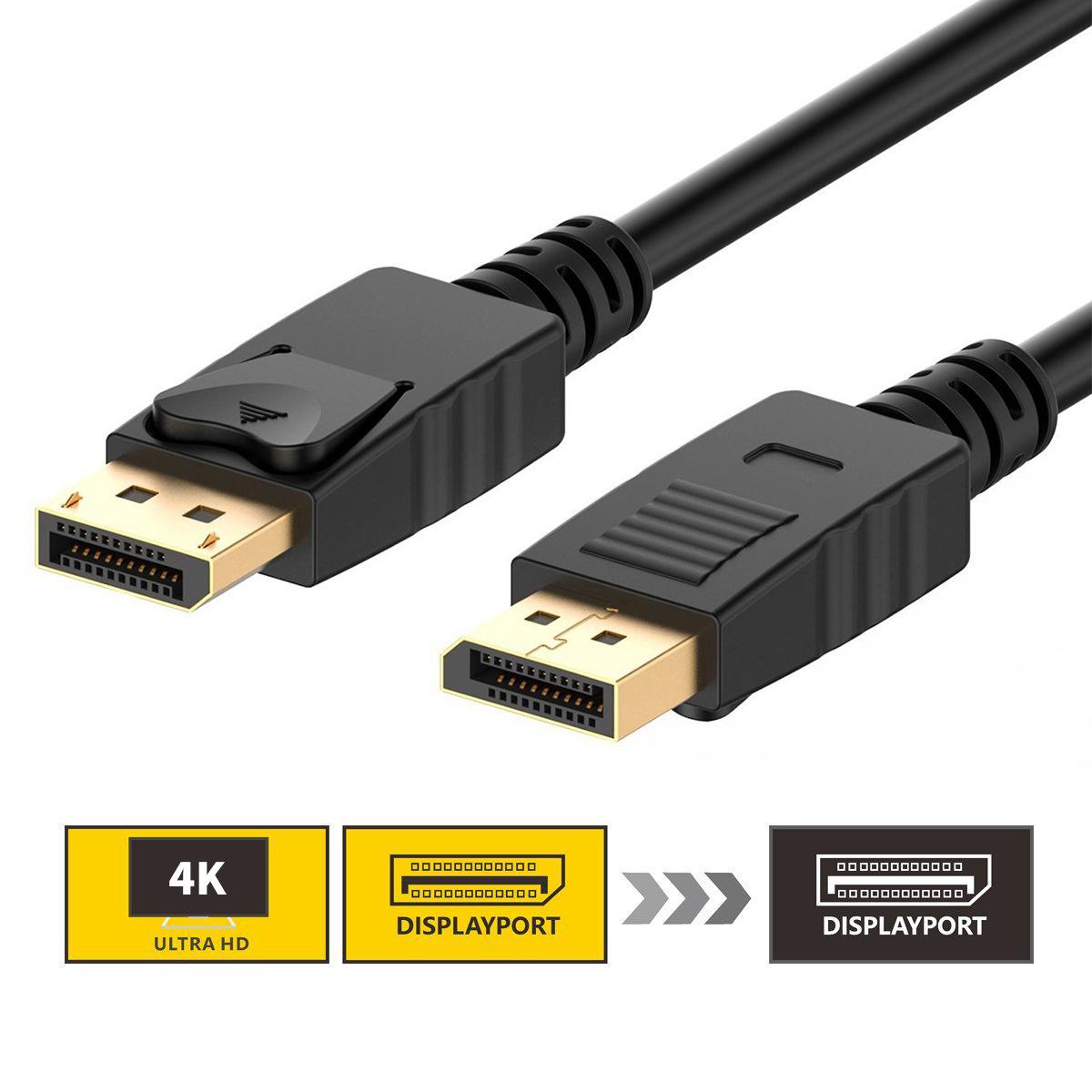 High-Speed 8K & 4K DisplayPort Cable DP CABLE (32.4 Gbps, Gold-Plated, Up to 320Hz Refresh Rate Support)