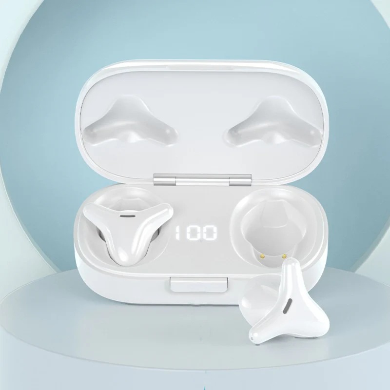 Airpod TWS 12 Black Mini Bluetooth Wireless Headset with Dual Bass, Pop-Up Feature & Charging Case for All Devices
