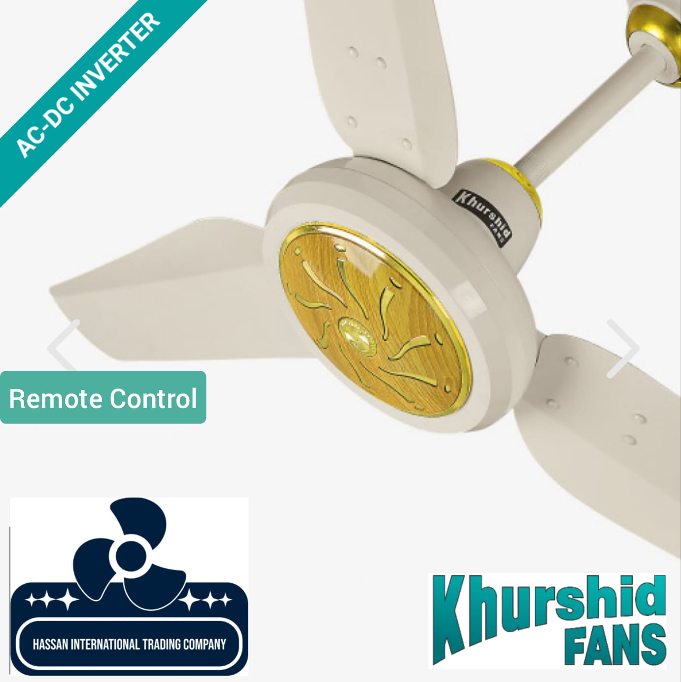 Khurshid Fan ICON (AC-DC Ceiling Fan Inverter Hybrid) Energy Saver ...