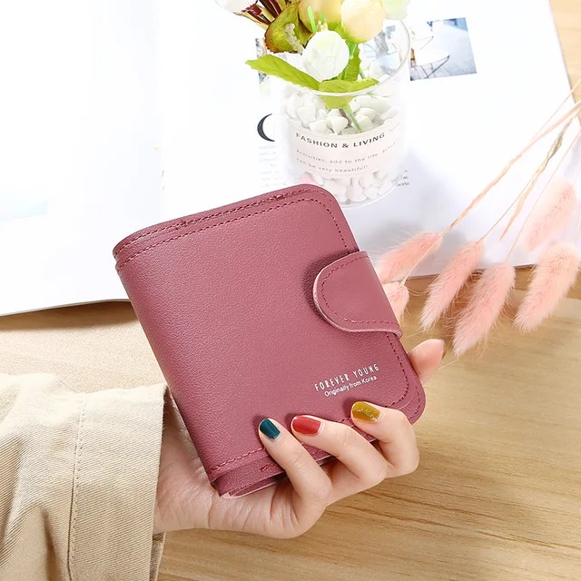 PENGUIN MART PK - Small Trendy Korean Fashion Ladies Mini Book Shaped Bifold Card Holder Wallet for Women and Girls - Trifold wallet for girls