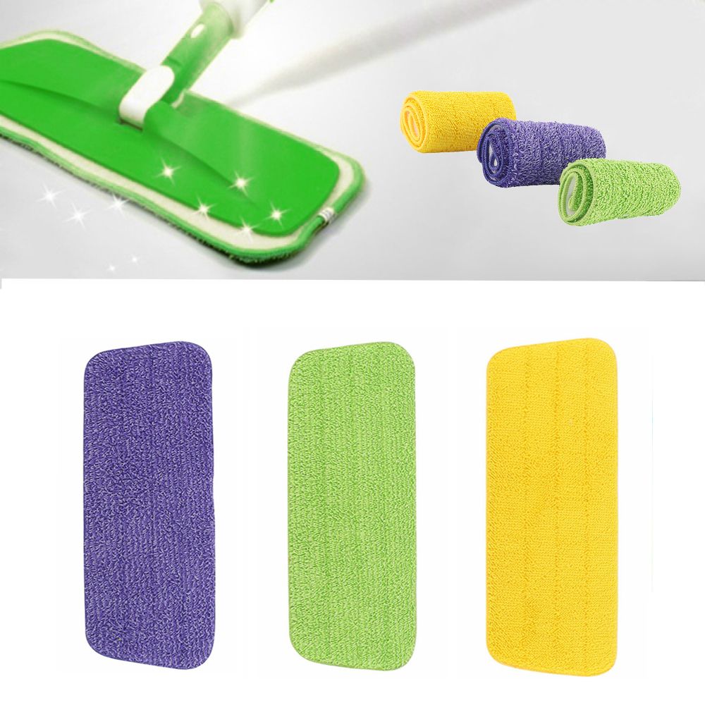 Dust Removal Water Microfibre Tools Floor Cleaning Flat Rag Mop Pad ...