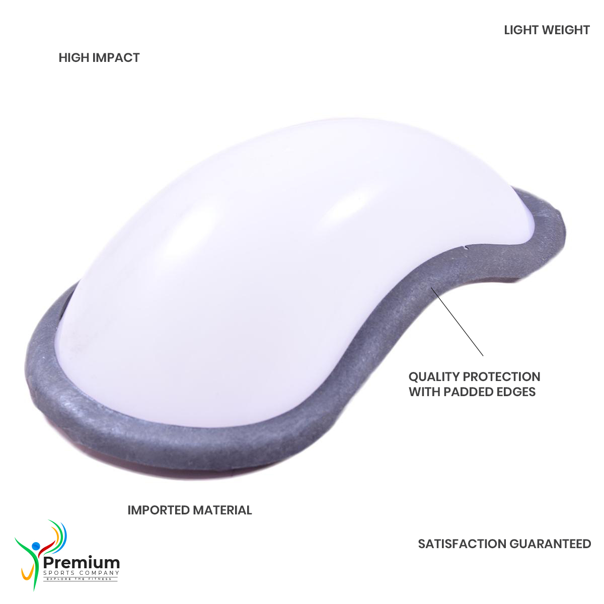 PREMIUM SPORTS Cricket Multi-Sport Kids Padded Abdominal Guard Groin Protector - Impact Resistant Light Weight Under Guard - (For Children Under 12 Years) - White